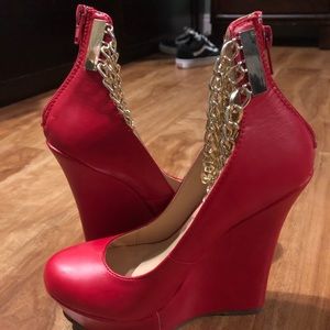 Red Women’s Wedges